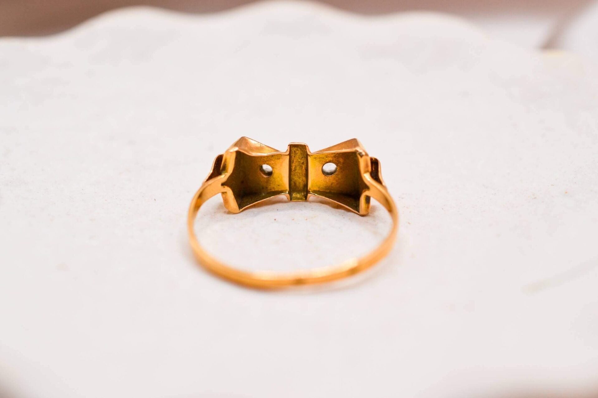 Bague nœud Oxyde Or jaune