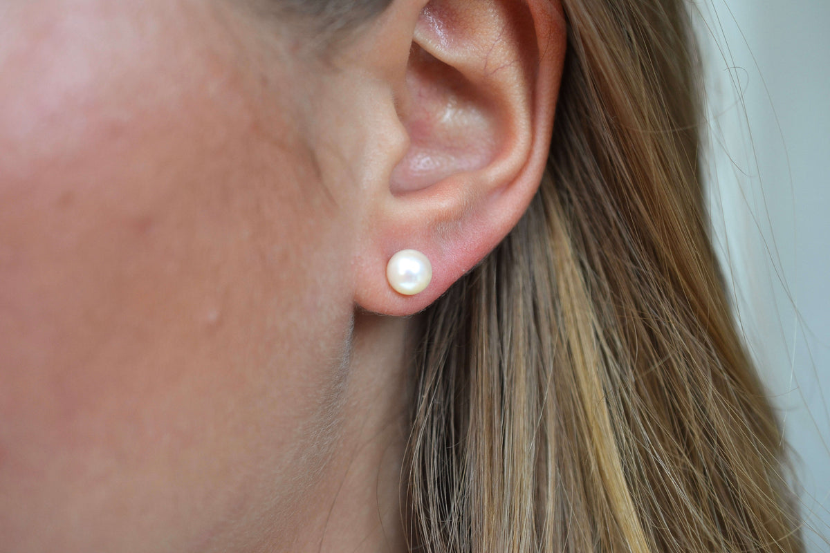 Puces d'oreilles Perles