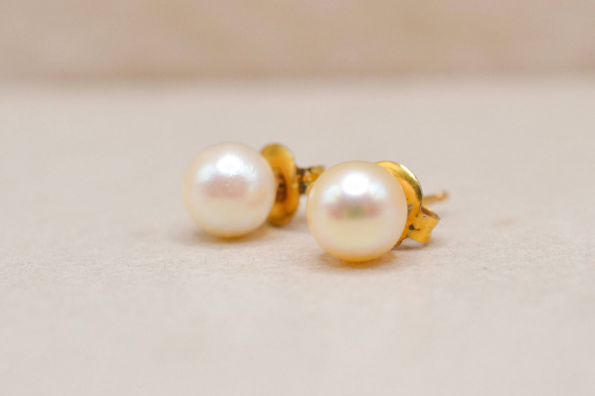 Puces d'oreilles Perles