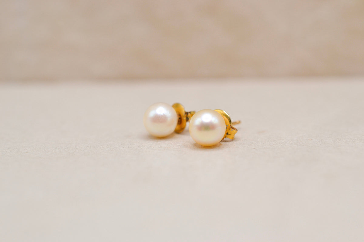 Puces d'oreilles Perles