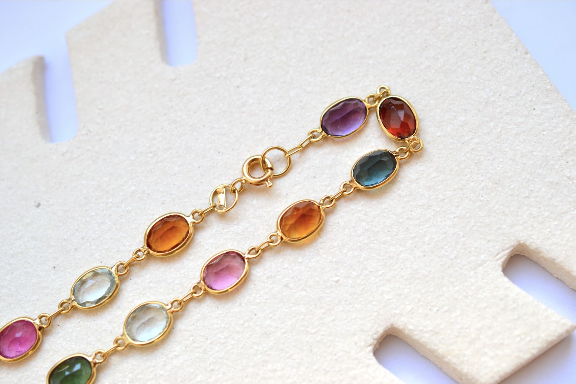 Bracelet pierres fines multicolores