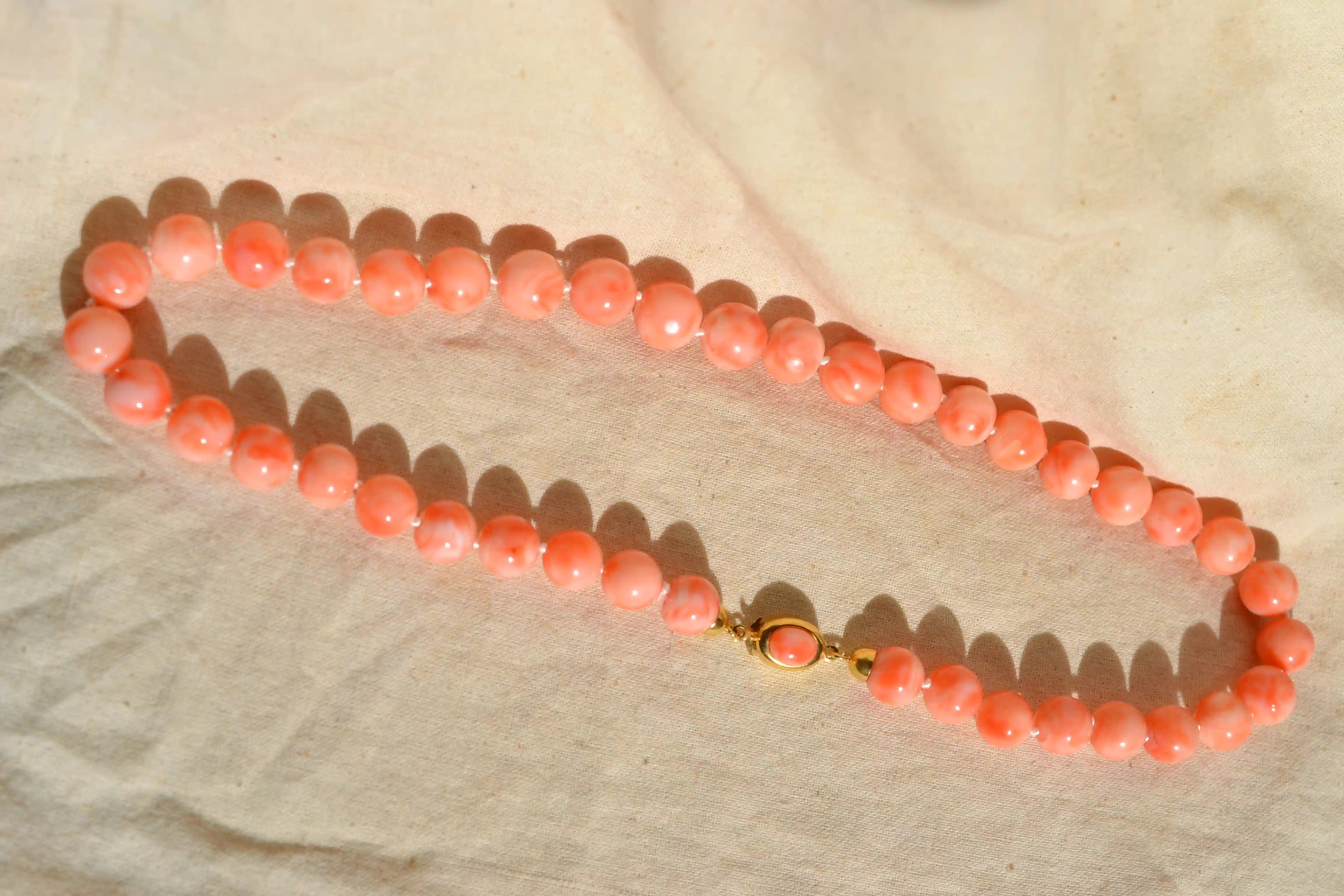 Collier de perles style Corail