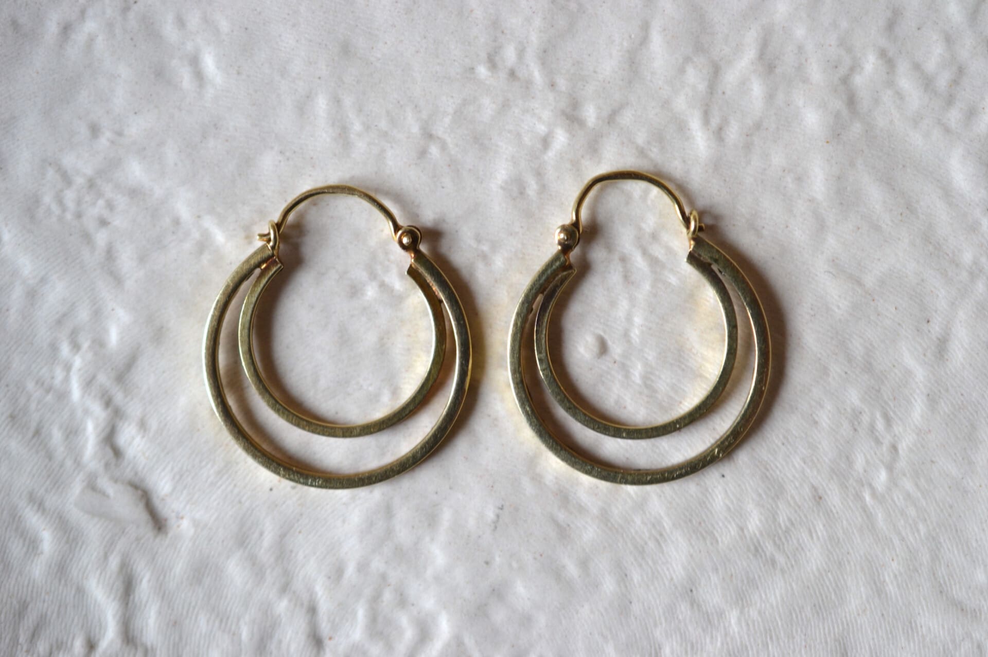 Créoles à deux rangs martelées
