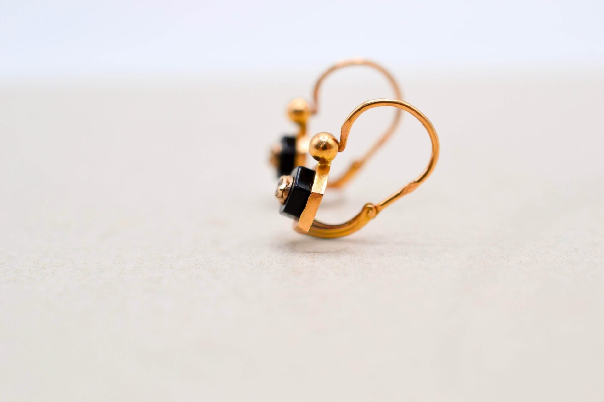 Dormeuses Onyx Diamants
