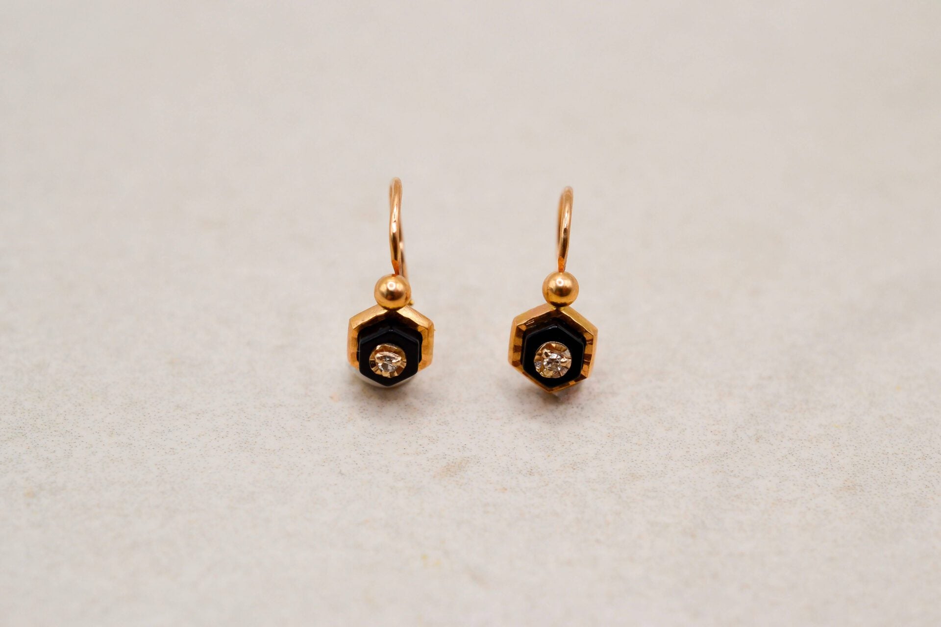 Dormeuses Onyx Diamants