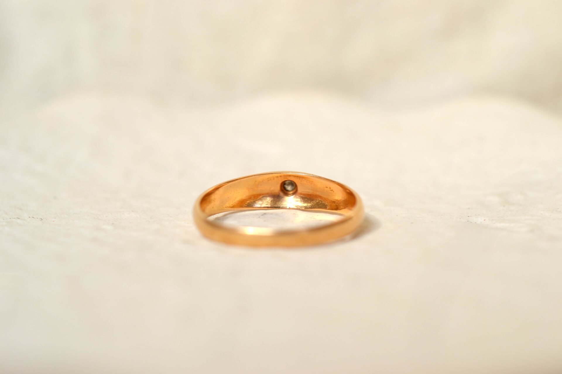 Bague Jonc Or jaune Diamant
