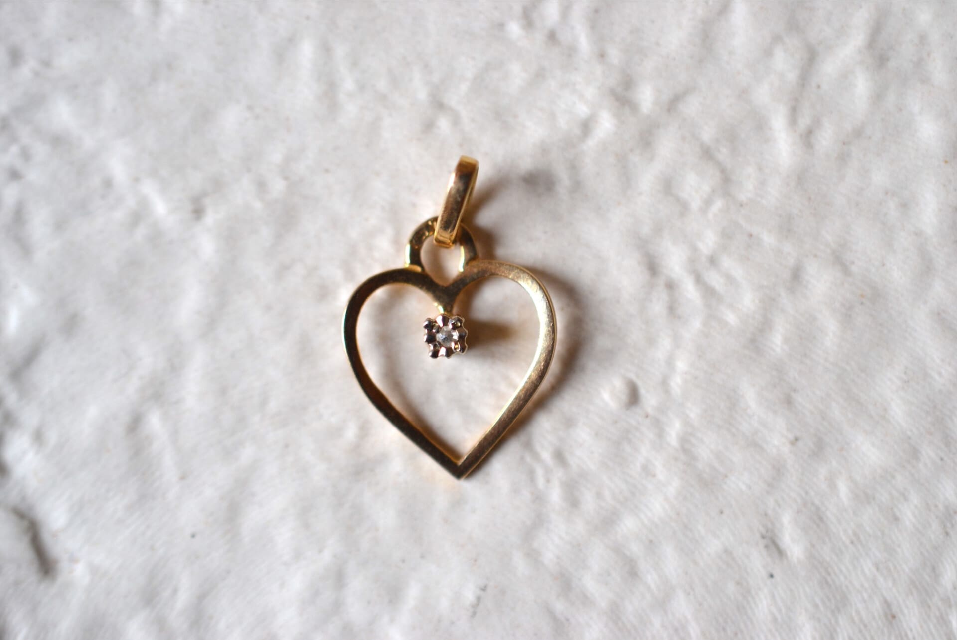 Pendentif coeur ajouré oxyde