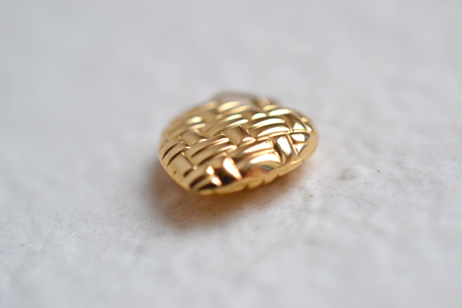 Pendentif coeur décor matelassé