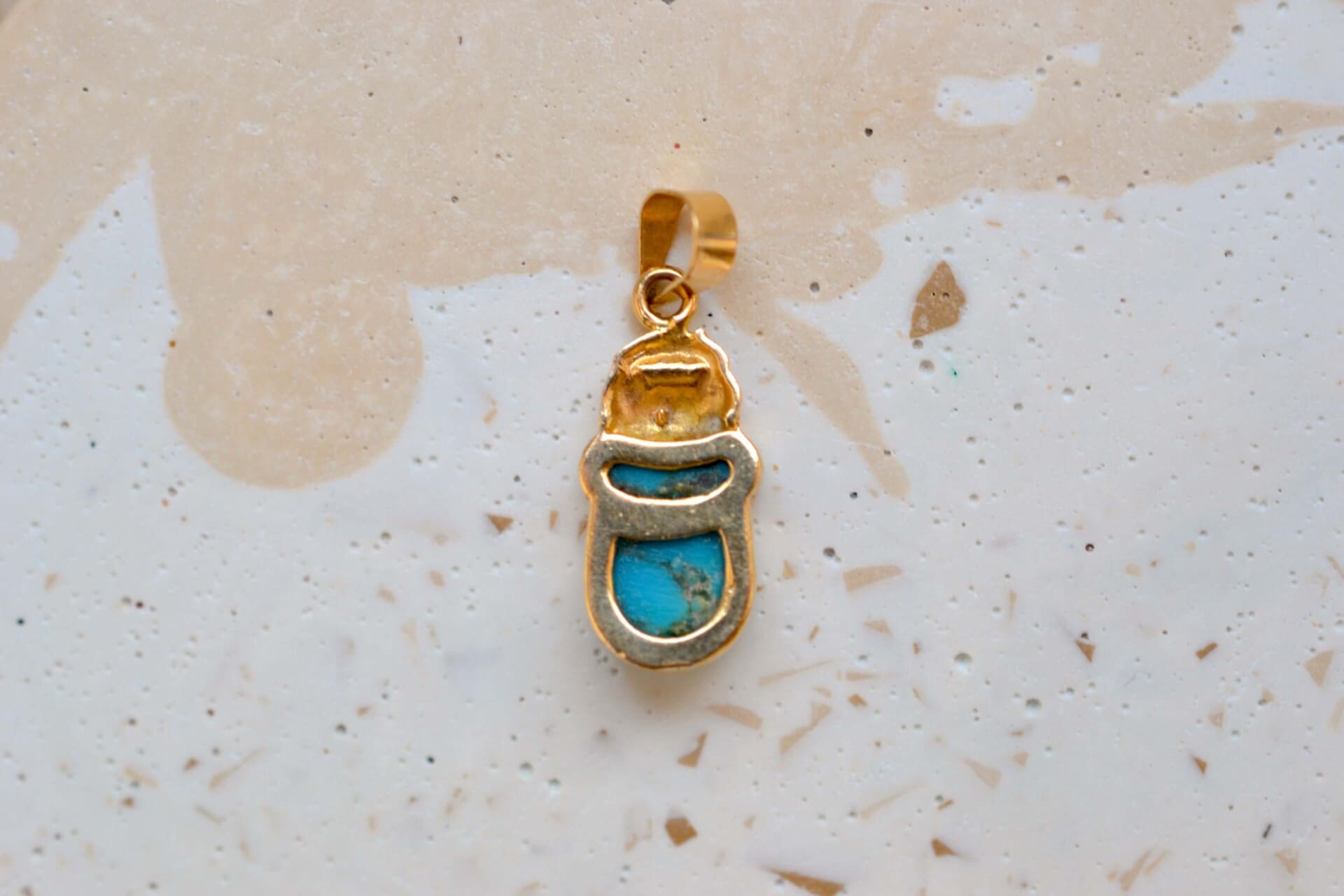 Pendentif scarabée Turquoise