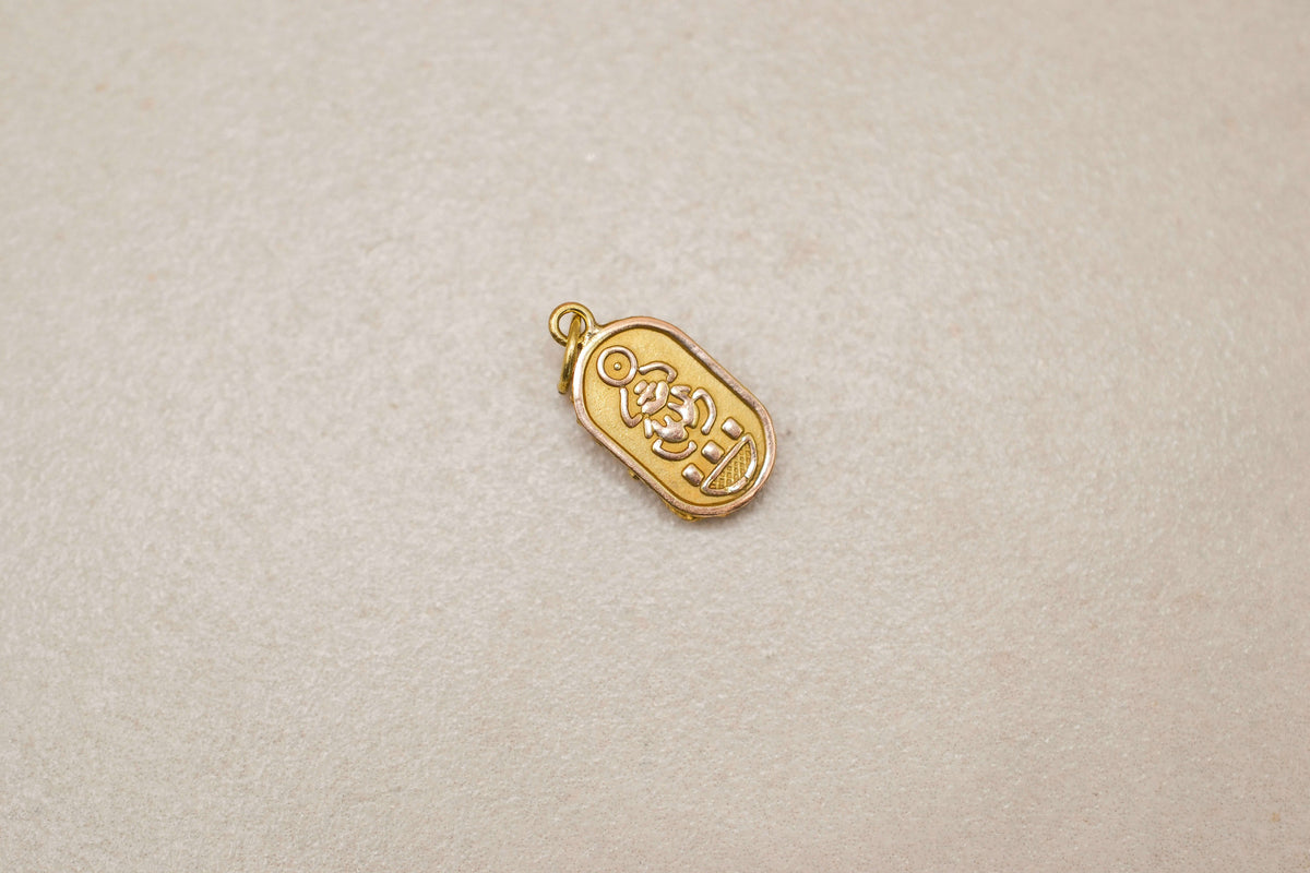 Pendentif scarabée surélevé Or jaune
