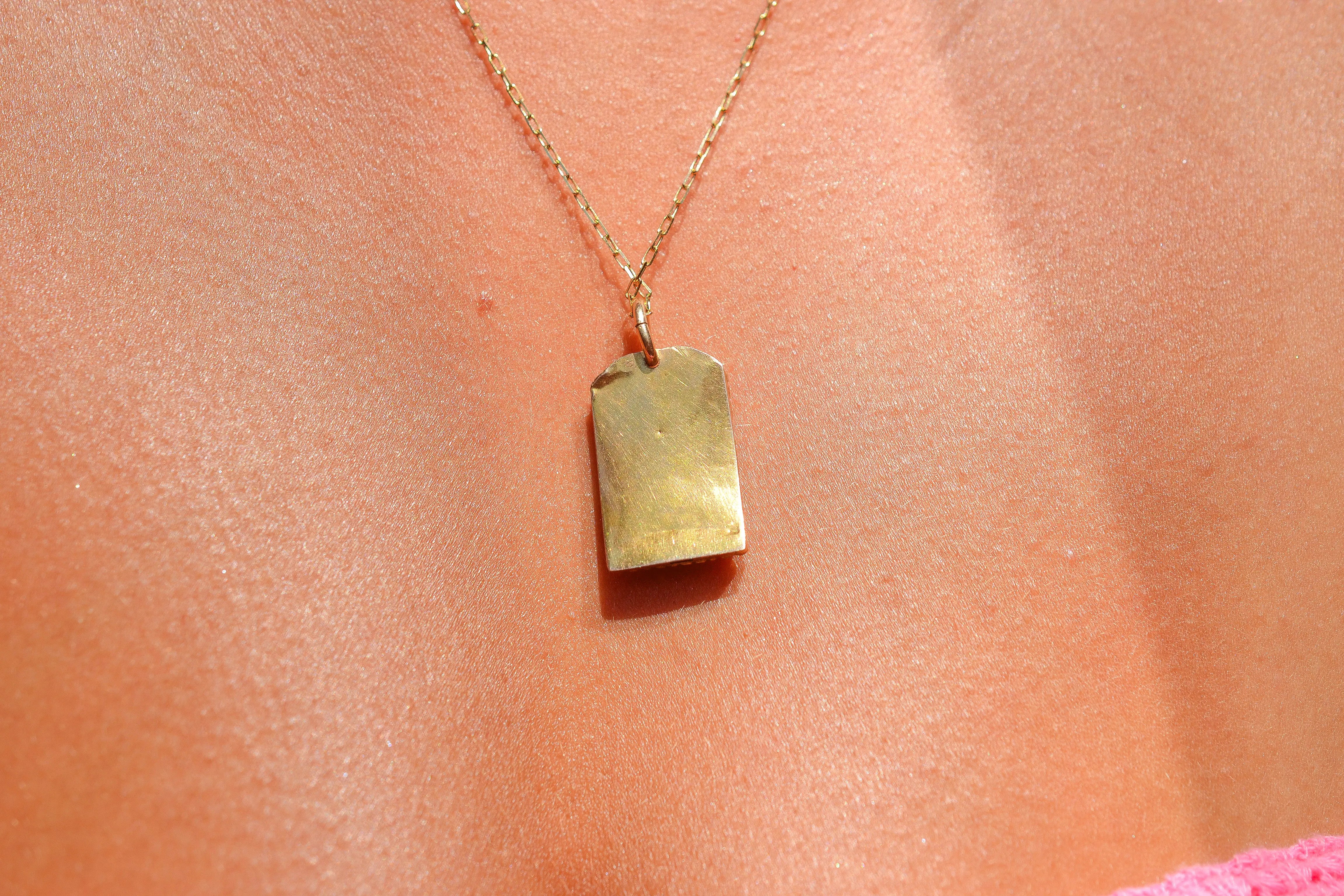 Pendentif fermoir Napoléon III Email