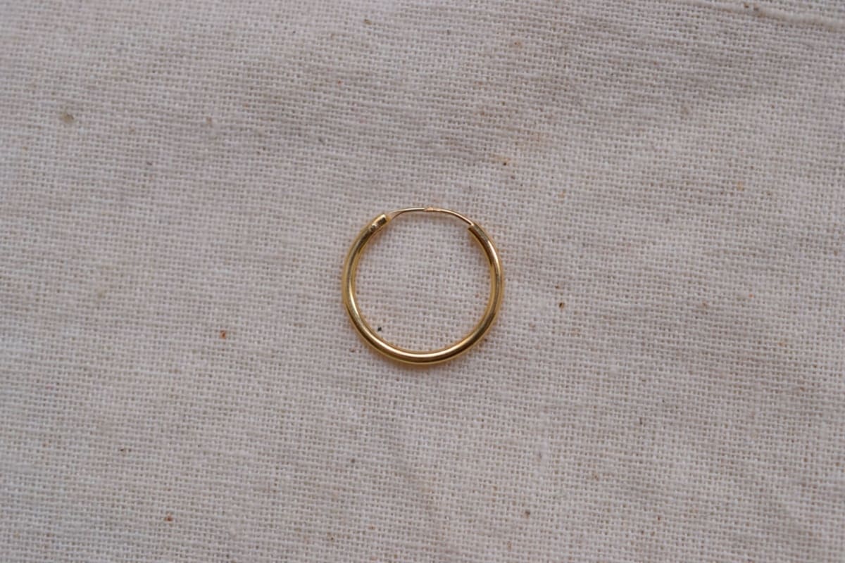 Mono créole Or jaune - boucle d'oreille Vintage