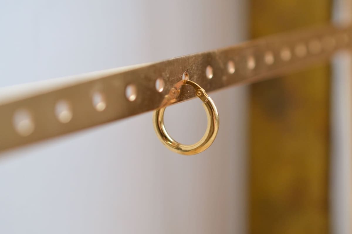 Mono créole lisse - boucle d'oreille Vintage