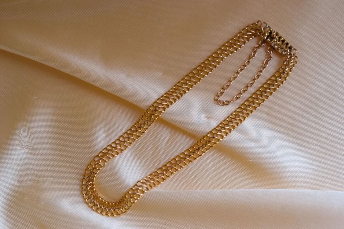 Bracelet ancien maille américaine - bracelet ancien