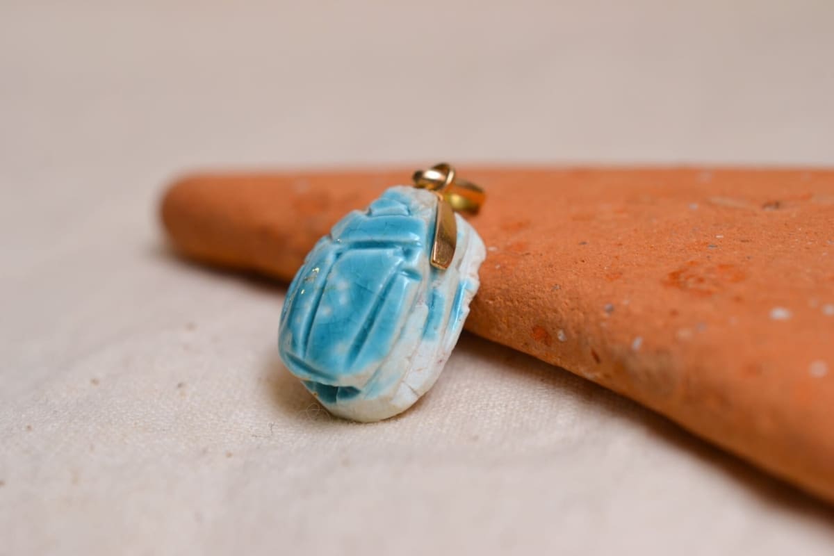 Pendentif scarabée Turquoise - pendentif Turquoise