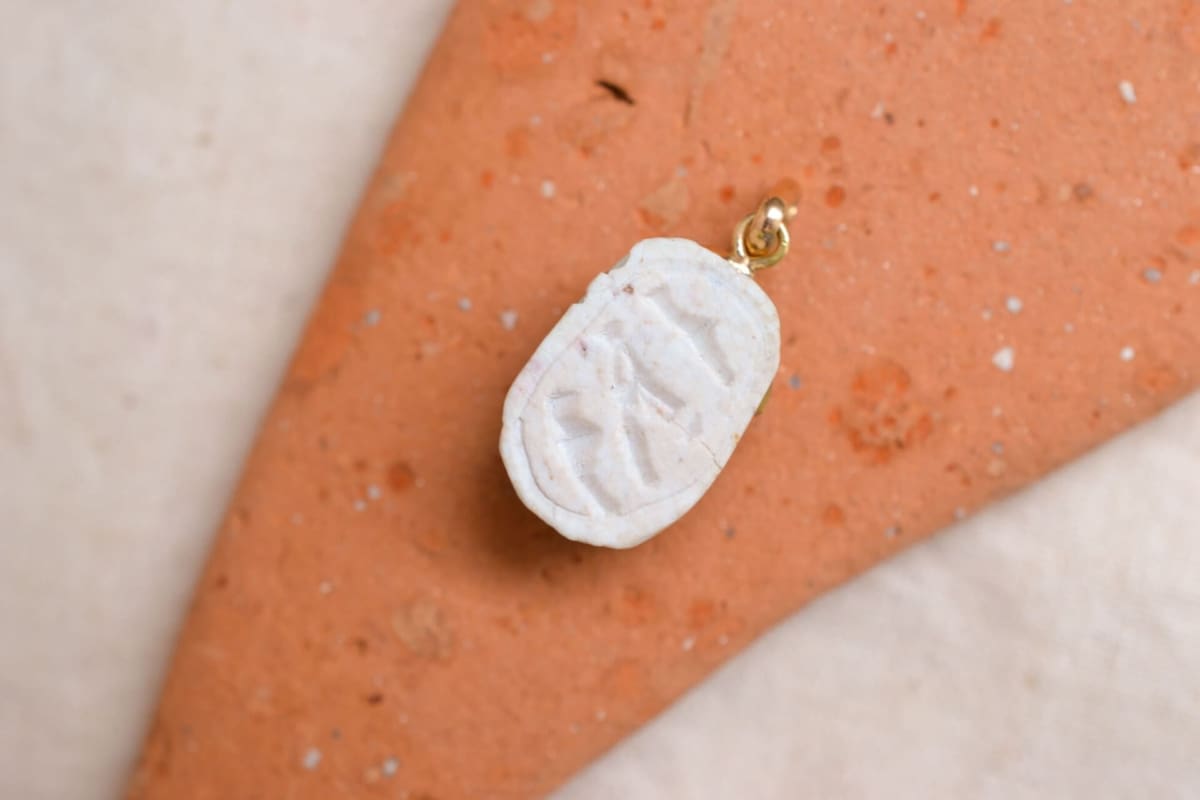 Pendentif scarabée Turquoise - pendentif unique