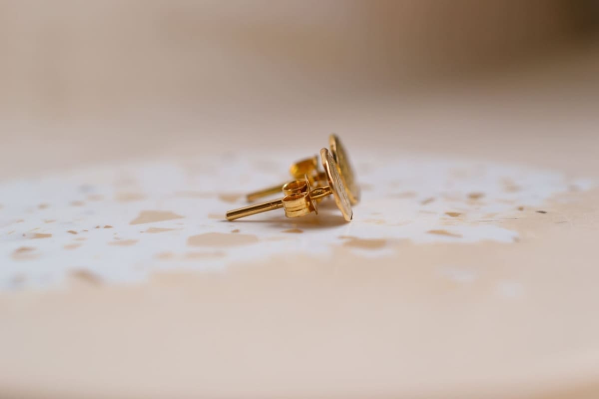 Puces d'oreilles profils mexicains - boucles d'oreilles Vintage