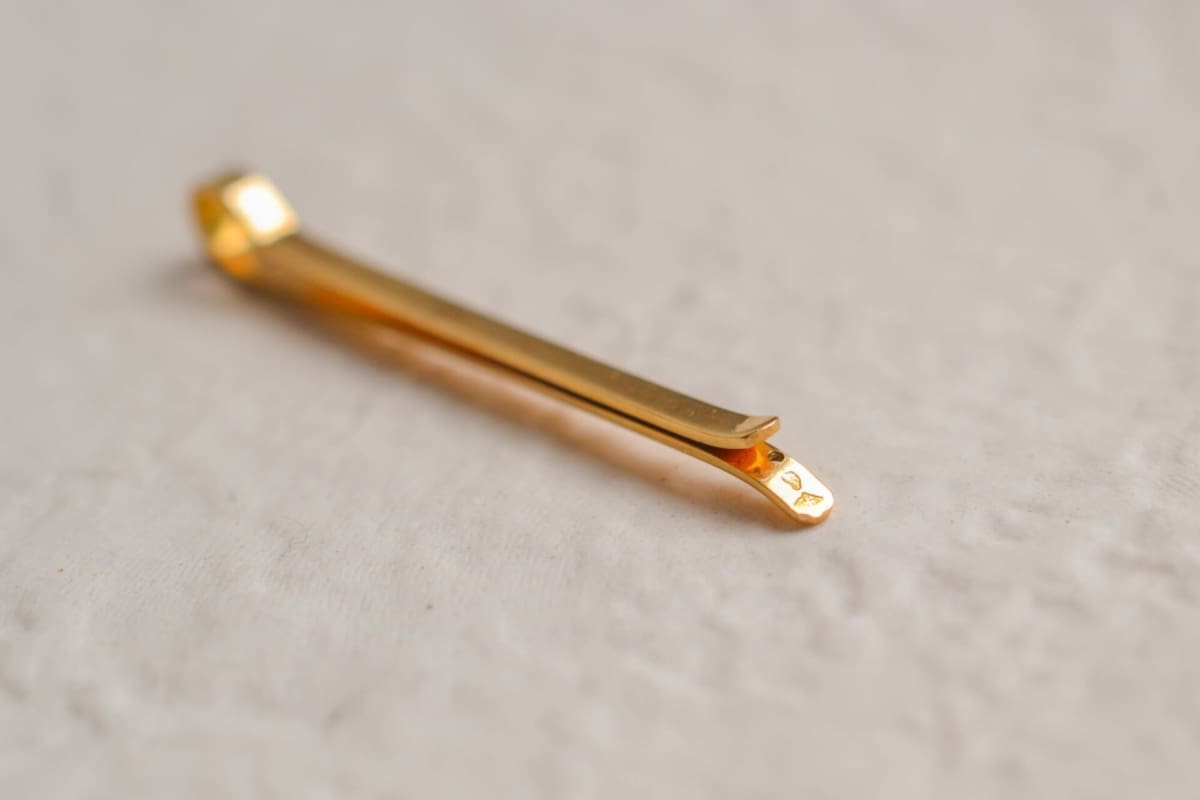 Pince à cravate Or jaune - accessoire homme