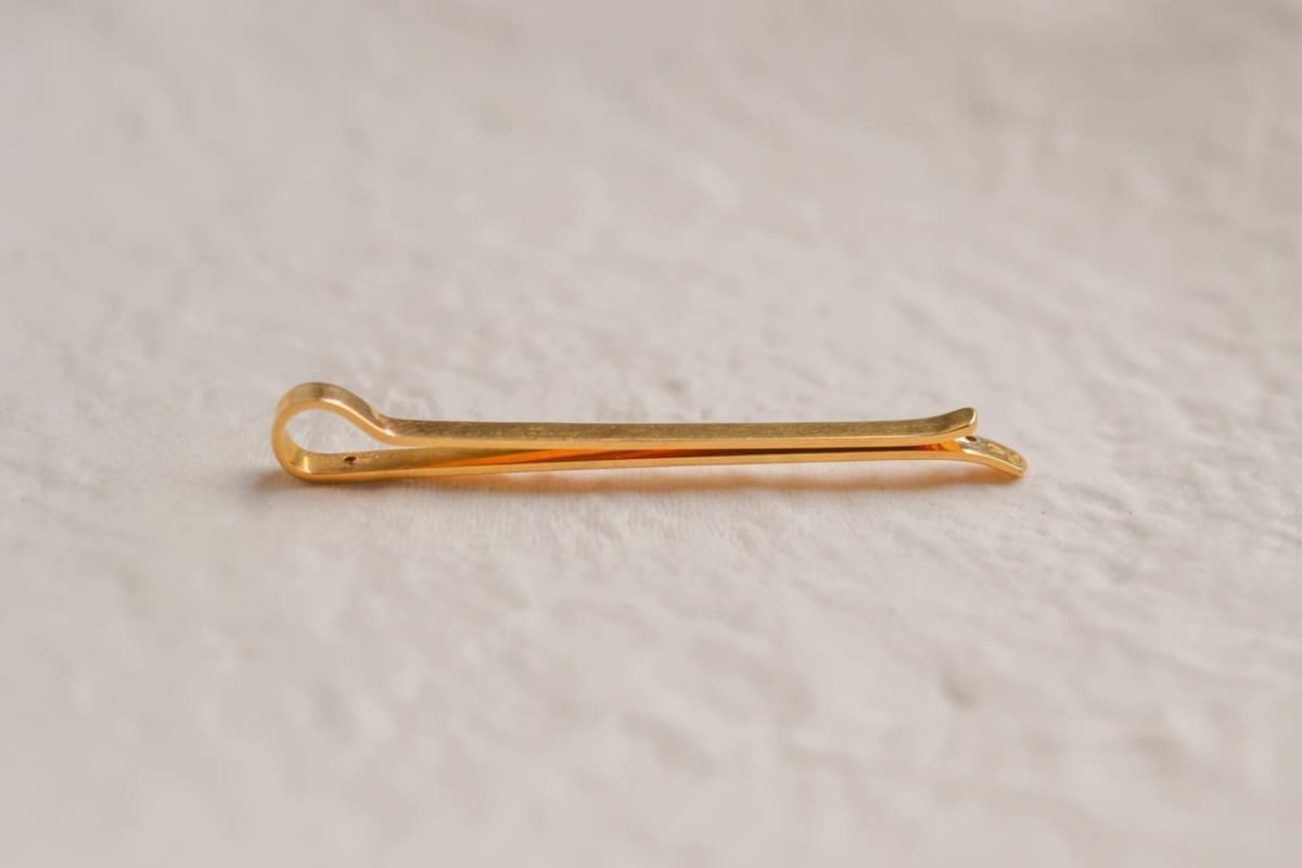 Pince à cravate Or jaune - pince à cravate Vintage