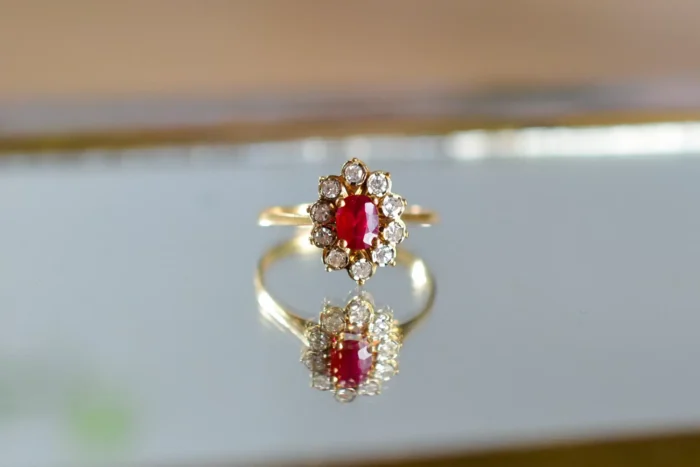 bague rubis diamant Noir Carat