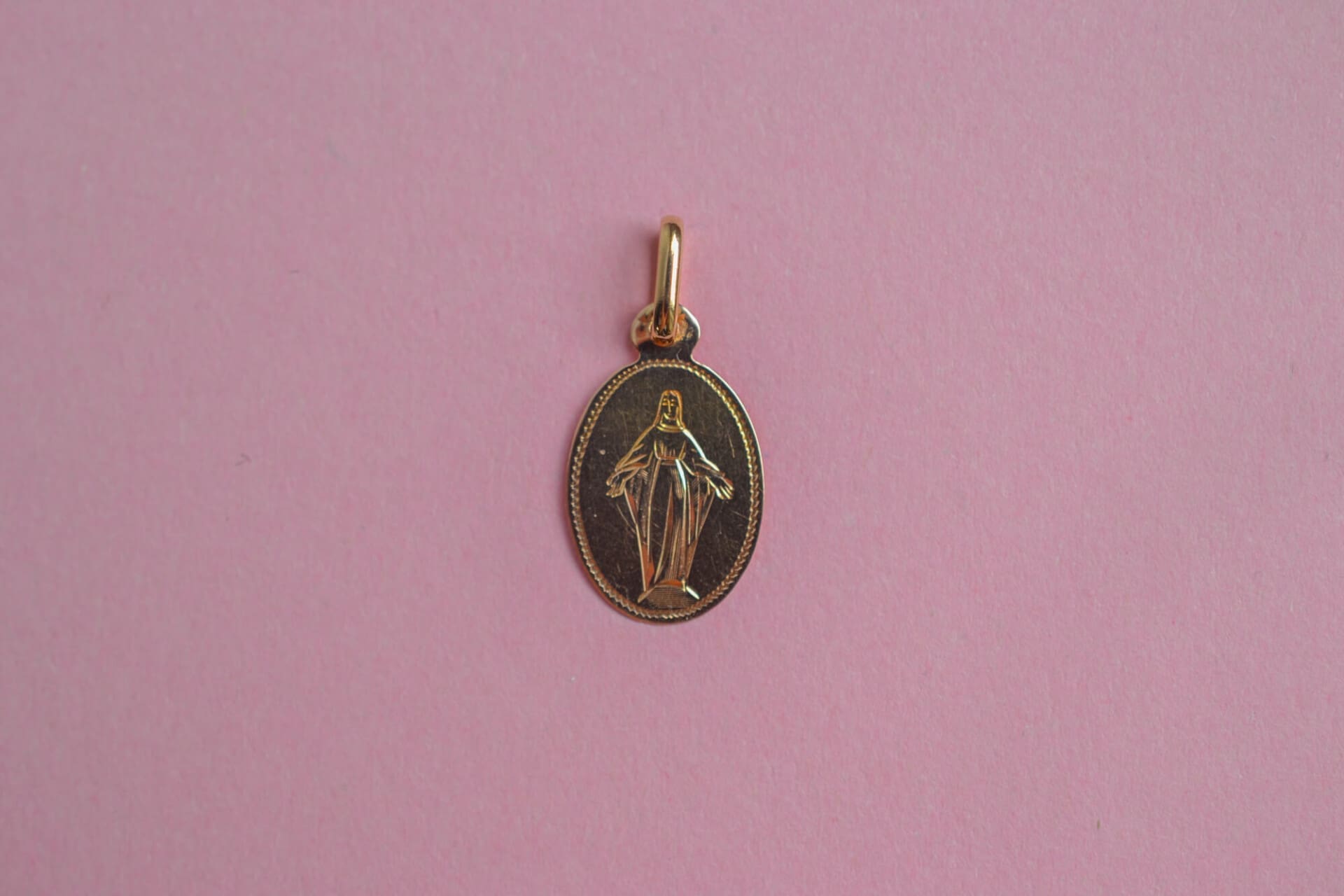 Collier à graver chaîne et médaille ronde 20 mm bijou - France