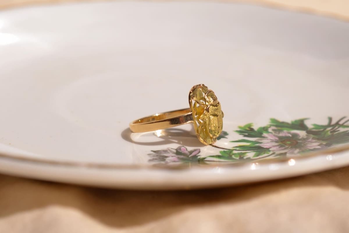 Bague ancienne Or jaune 18 carats