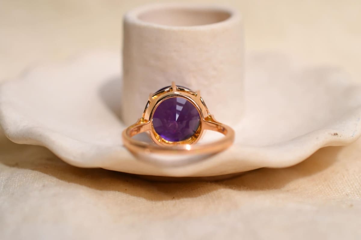 Bague cocktail Vintage Améthyste