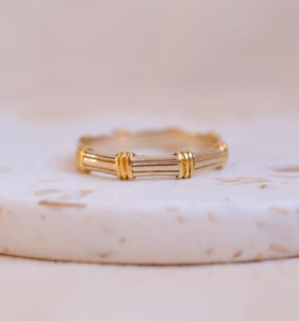 Anneau octogonal Vintage 2 Ors