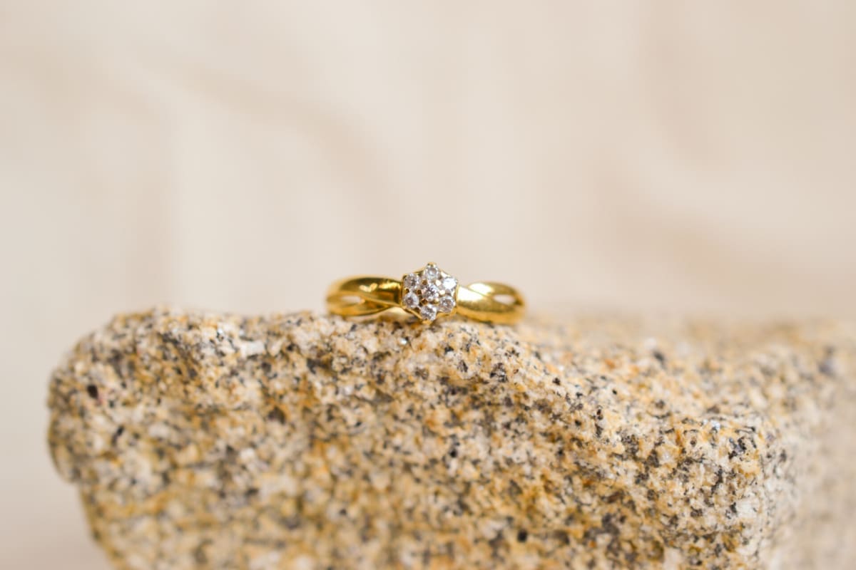 Bague Diamants en fleur - bague ancienne