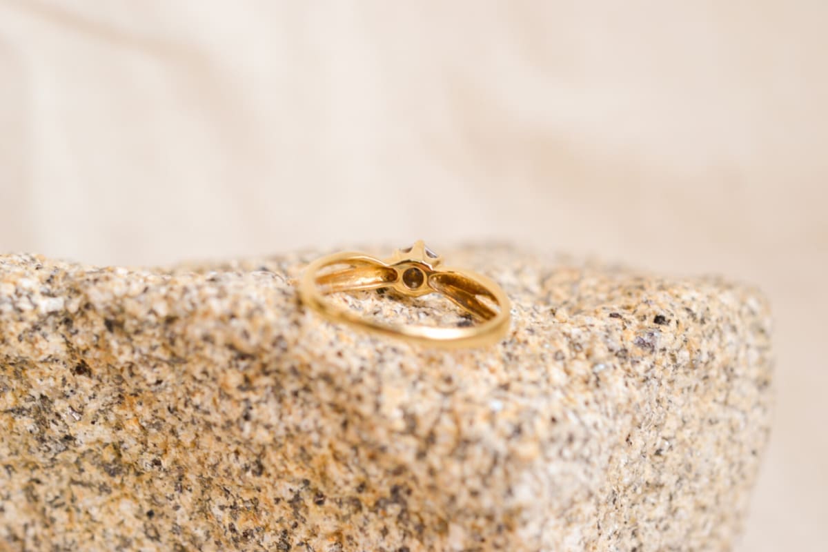 Bague Diamants en fleur - bague de seconde main