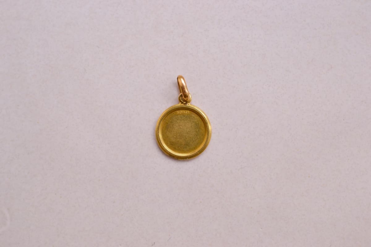 Médaille ancienne + qu'hier - que demain Or jaune