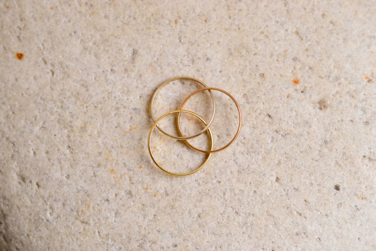 Bague Trinity ancienne 3 Ors 18 carats