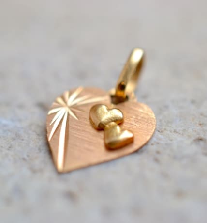 pendentif 3 coeurs etoile