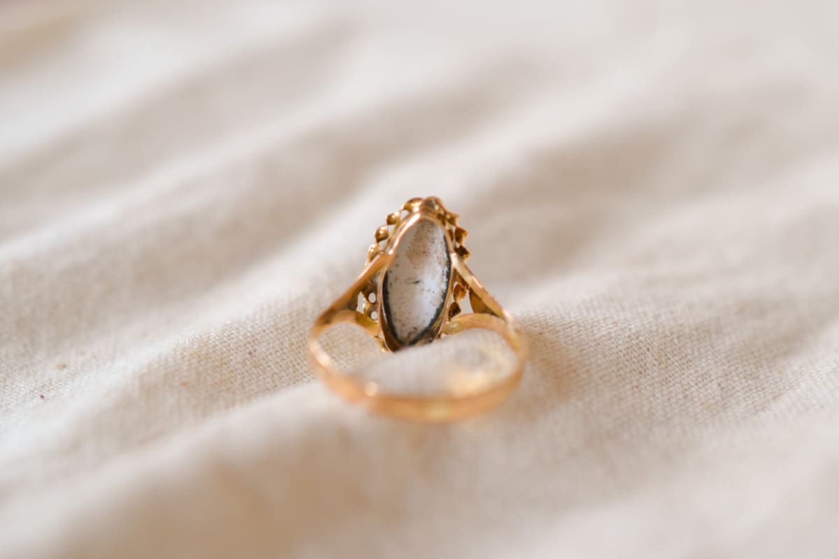 Bague Marquise Vintage en Or jaune 18 carats