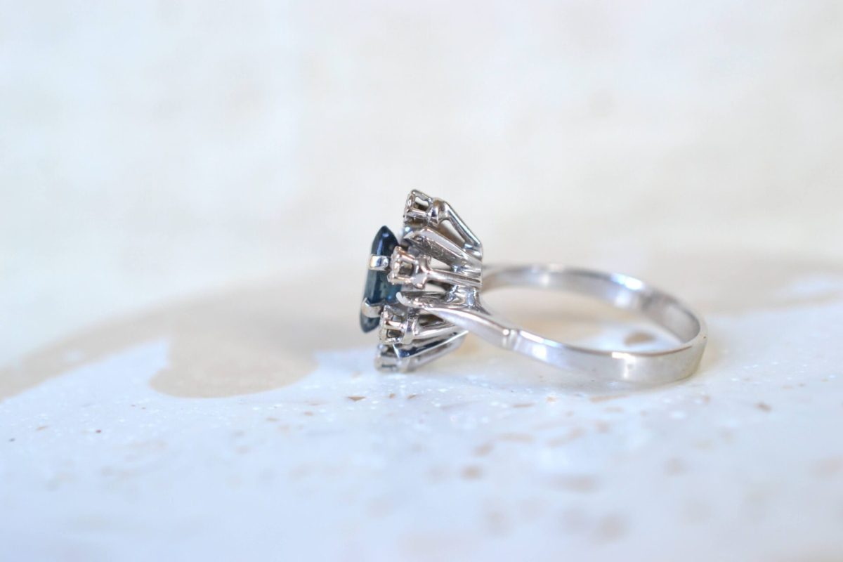 bague fiancailles saphir