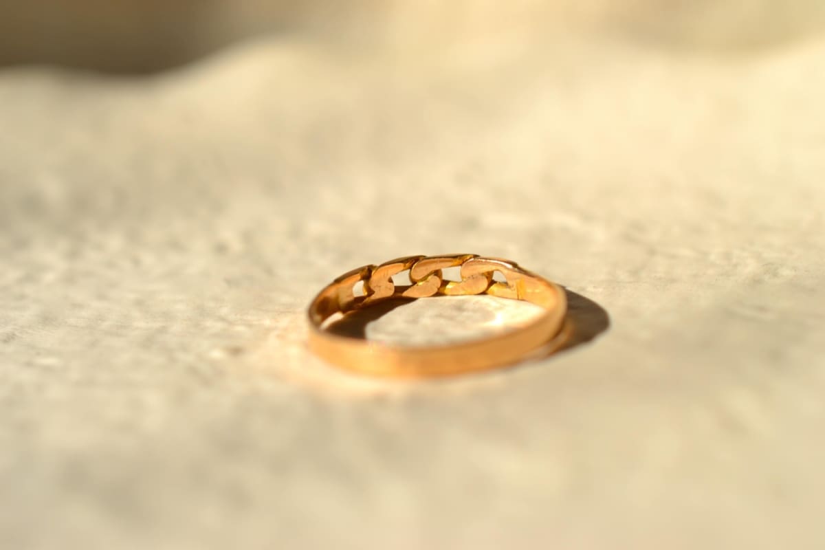 Bague style gourmette