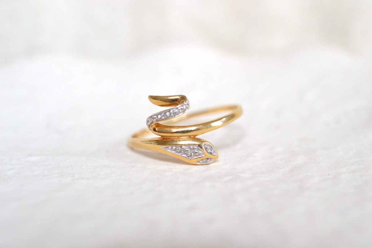 bague serpent femme