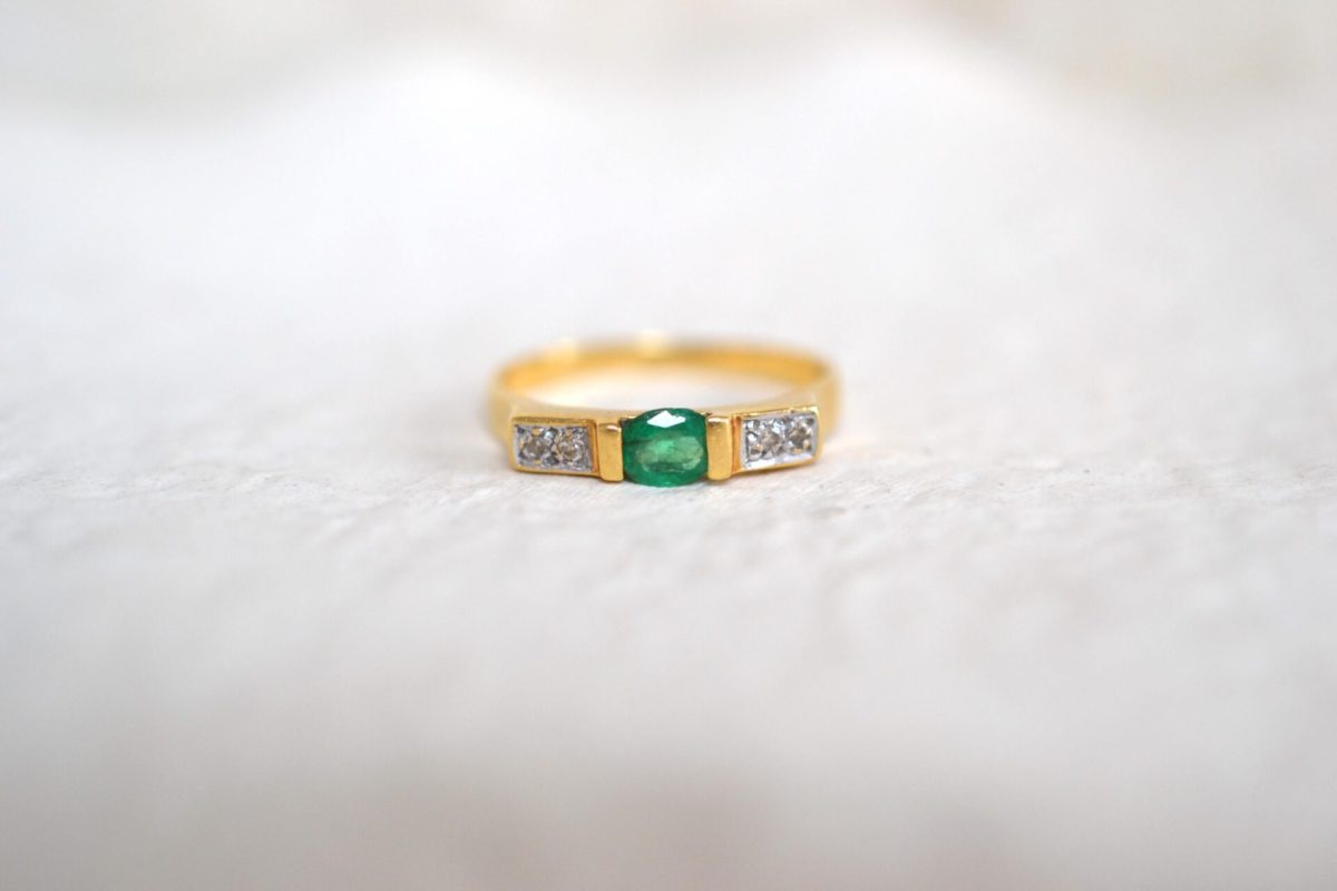 alliance émeraude diamants
