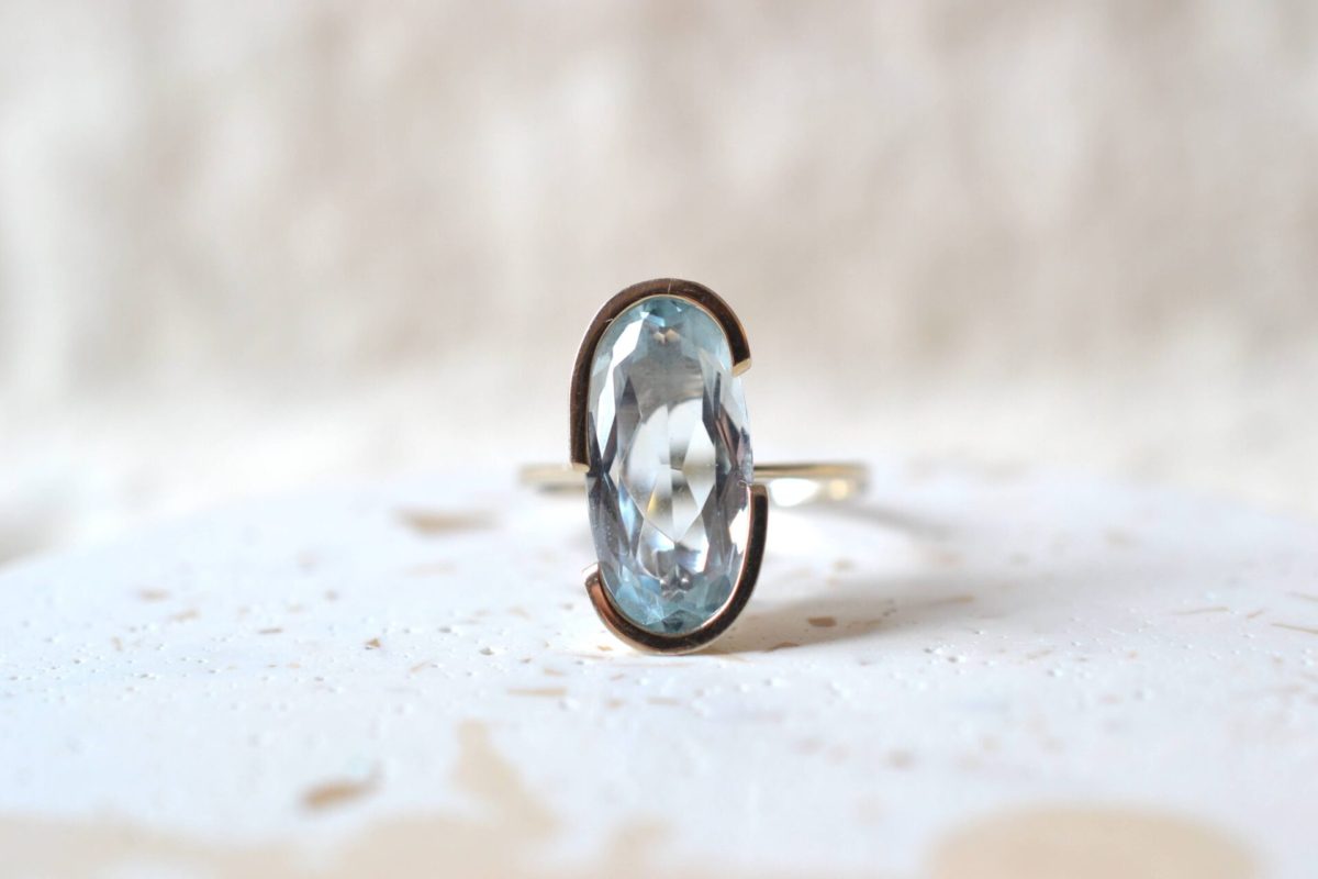 bague aigue marine