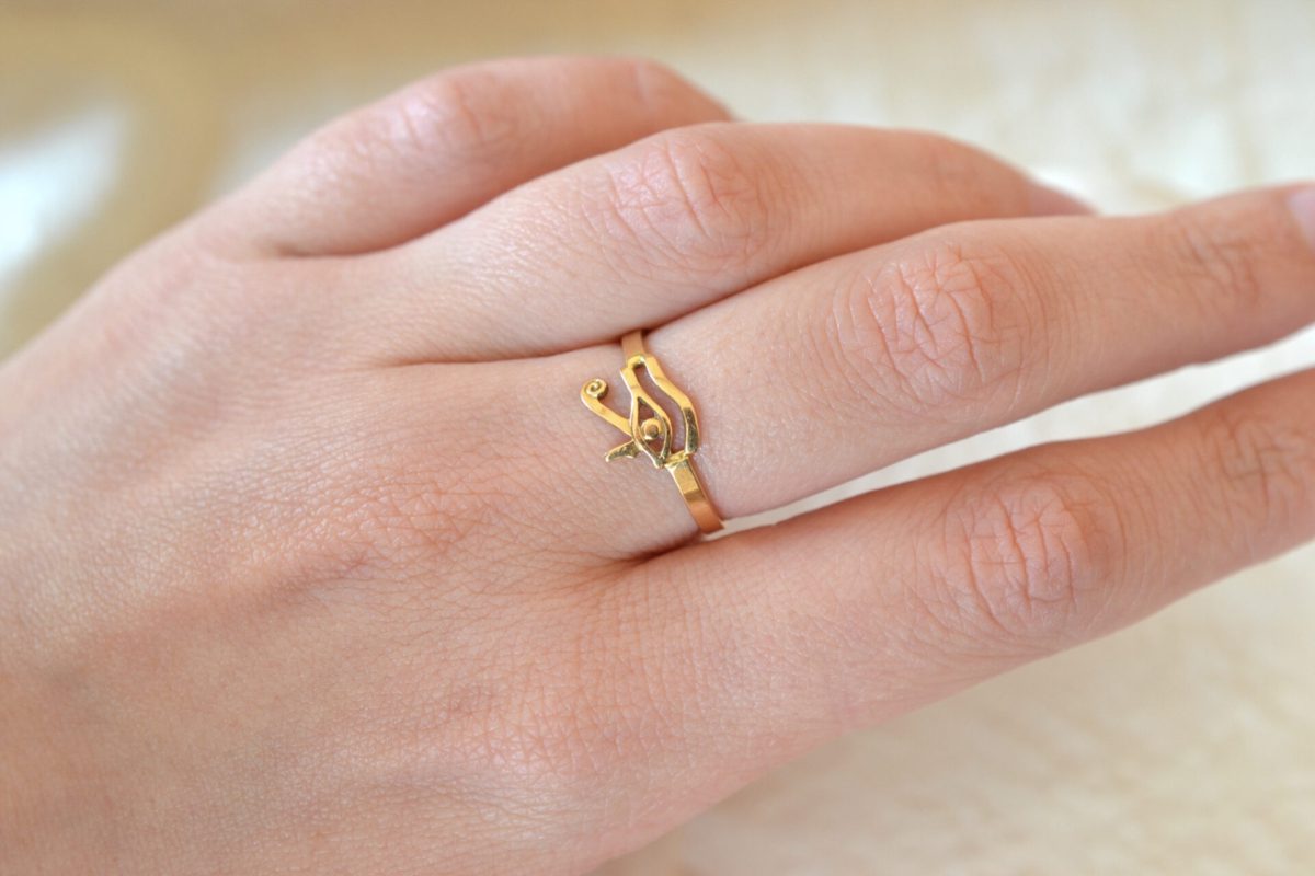 bague egyptienne or jaune