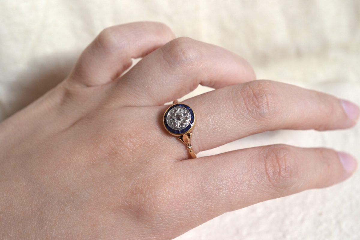 bague ronde art deco