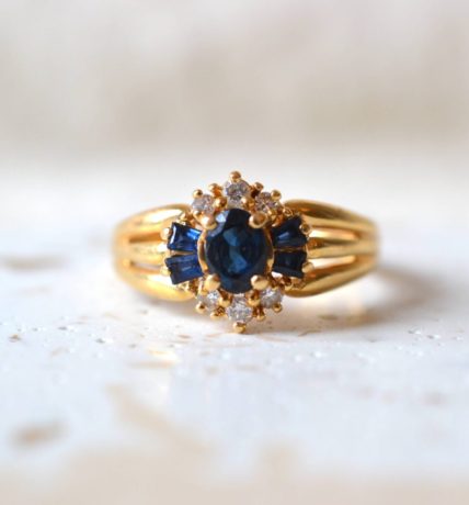 marguerite saphirs et diamants