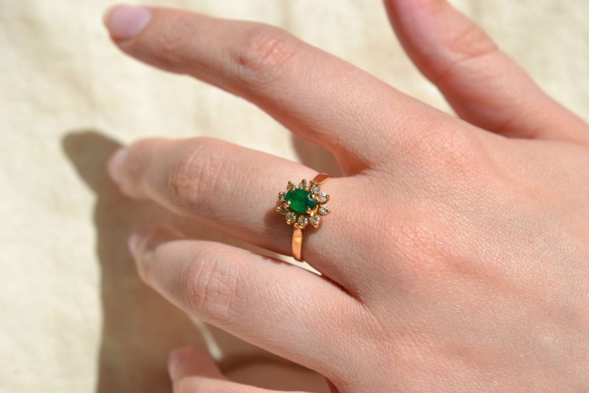 bague de fiancailles marguerite