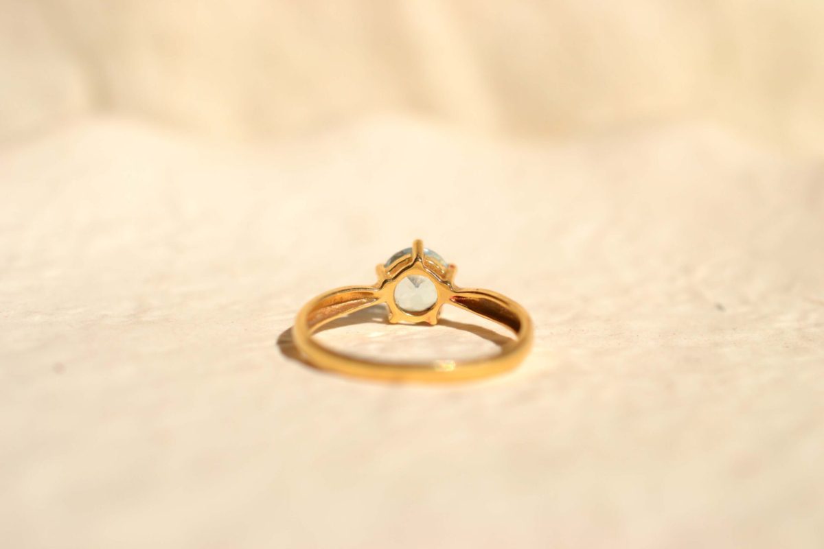 bague topaze ronde