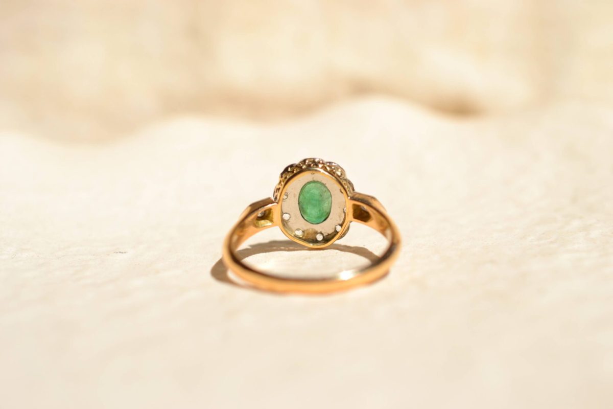 bague de fiançailles marguerite diamants