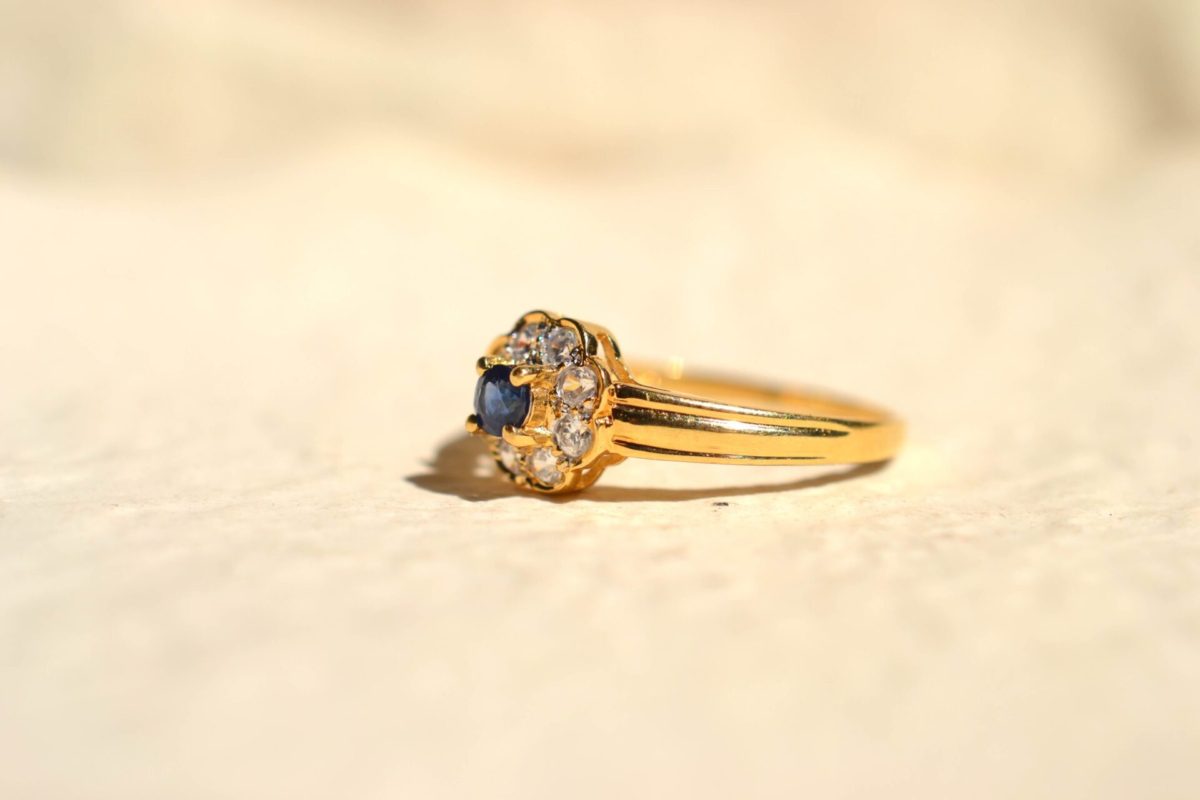 bague marguerite vintage