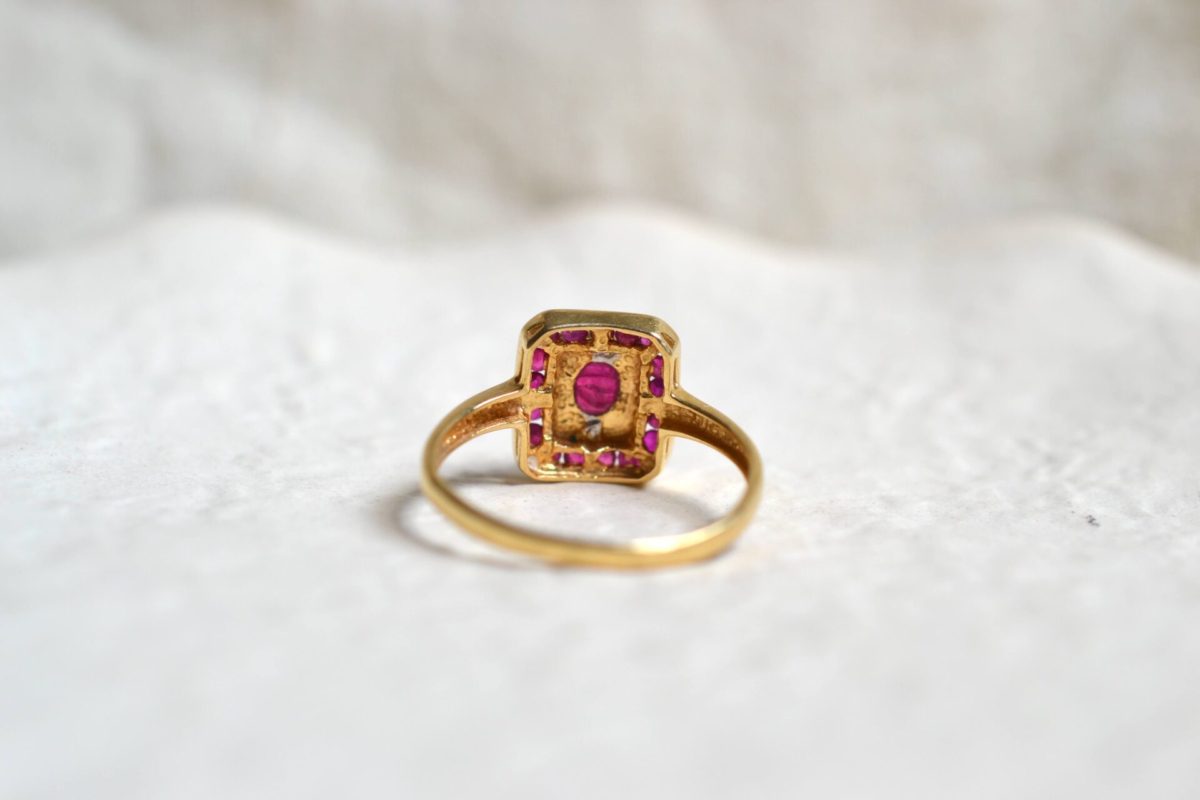 bague rubis et diamants