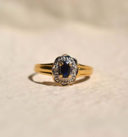 marguerite saphir et diamants