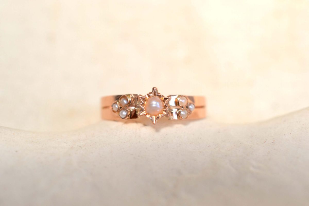 bague ancienne soleil