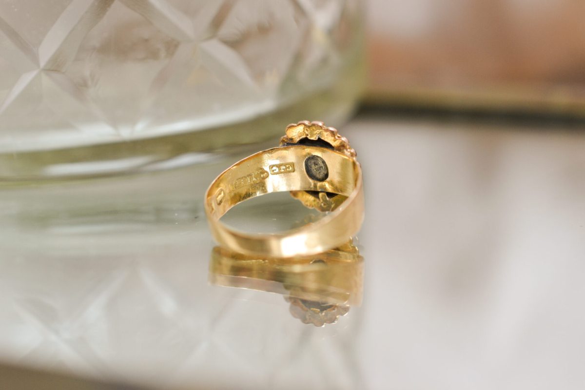 Bague cabochon Chrysoprase